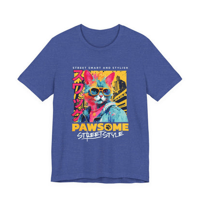 Street Style Cat T-Shirt — Bold Graphic Cat Tee