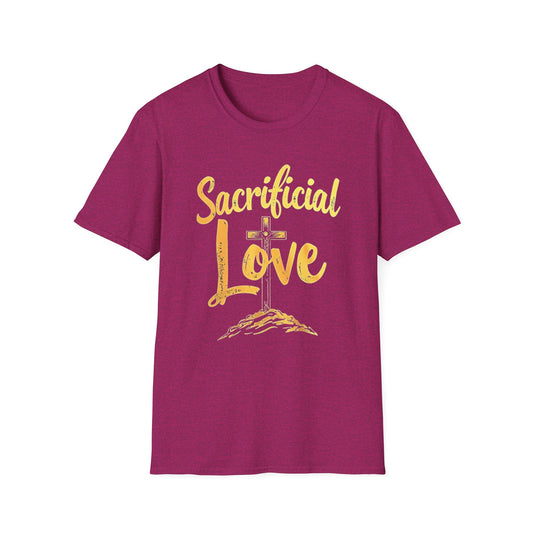 Sacrificial Love Unisex Softstyle T-Shirt - Faith-Inspired Casual Wear - Psychonaut Swag