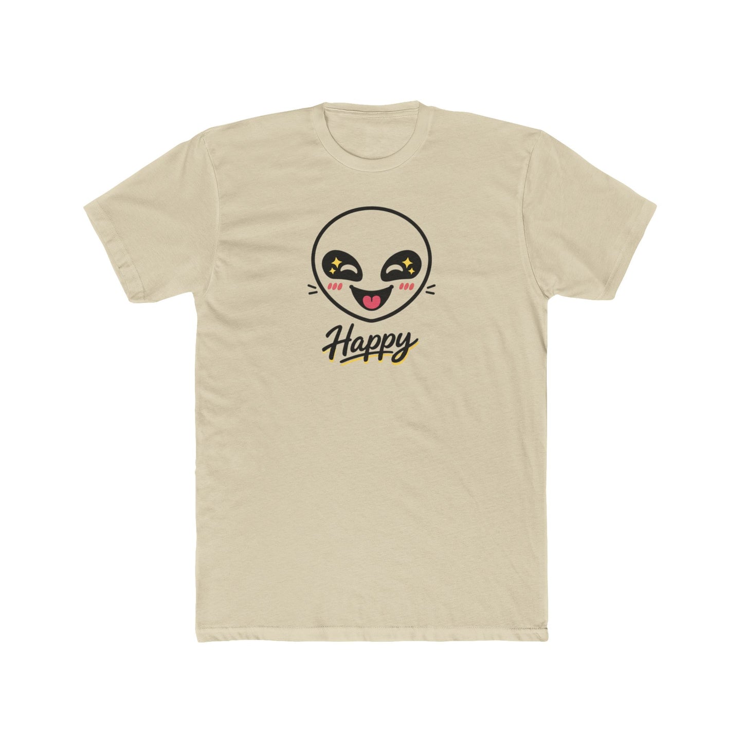 Happy Alien Crew Tee — Cute Smiley Graphic T-Shirt