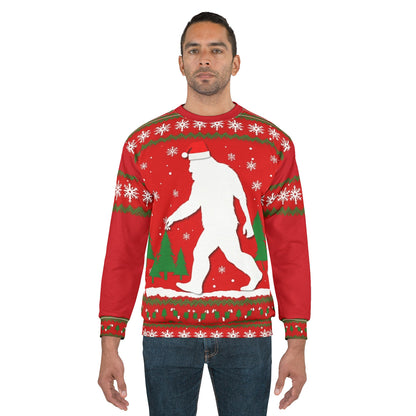 Bigfoot Christmas Sweatshirt – Ugly Holiday Sweater Design