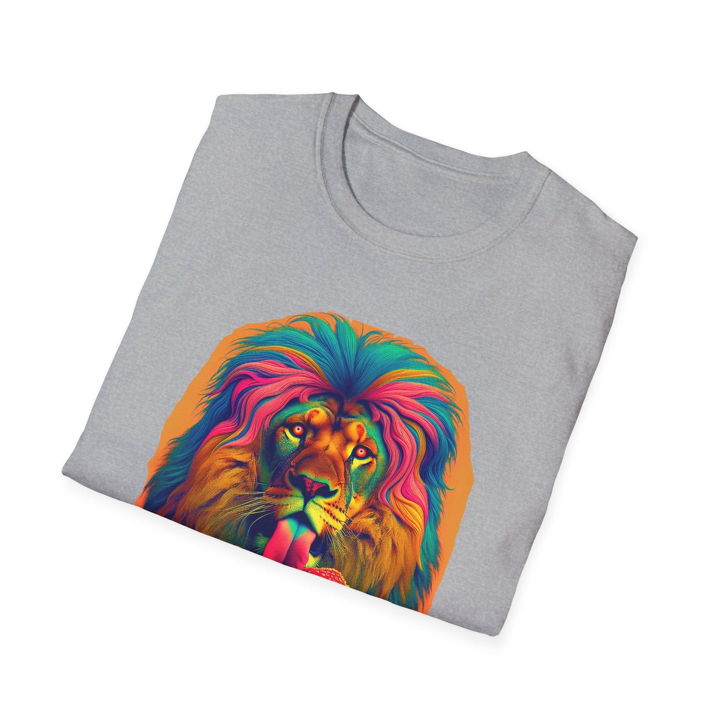 Lion Lick, Mushroom tee, Unisex T-Shirt - Psychonaut Swag