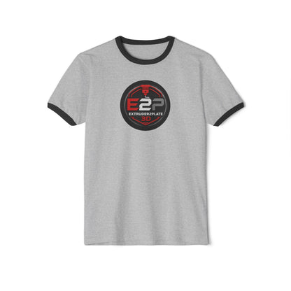 Extruder2Plate 3D Logo Ringer Tee (Extruder2Plate.com)