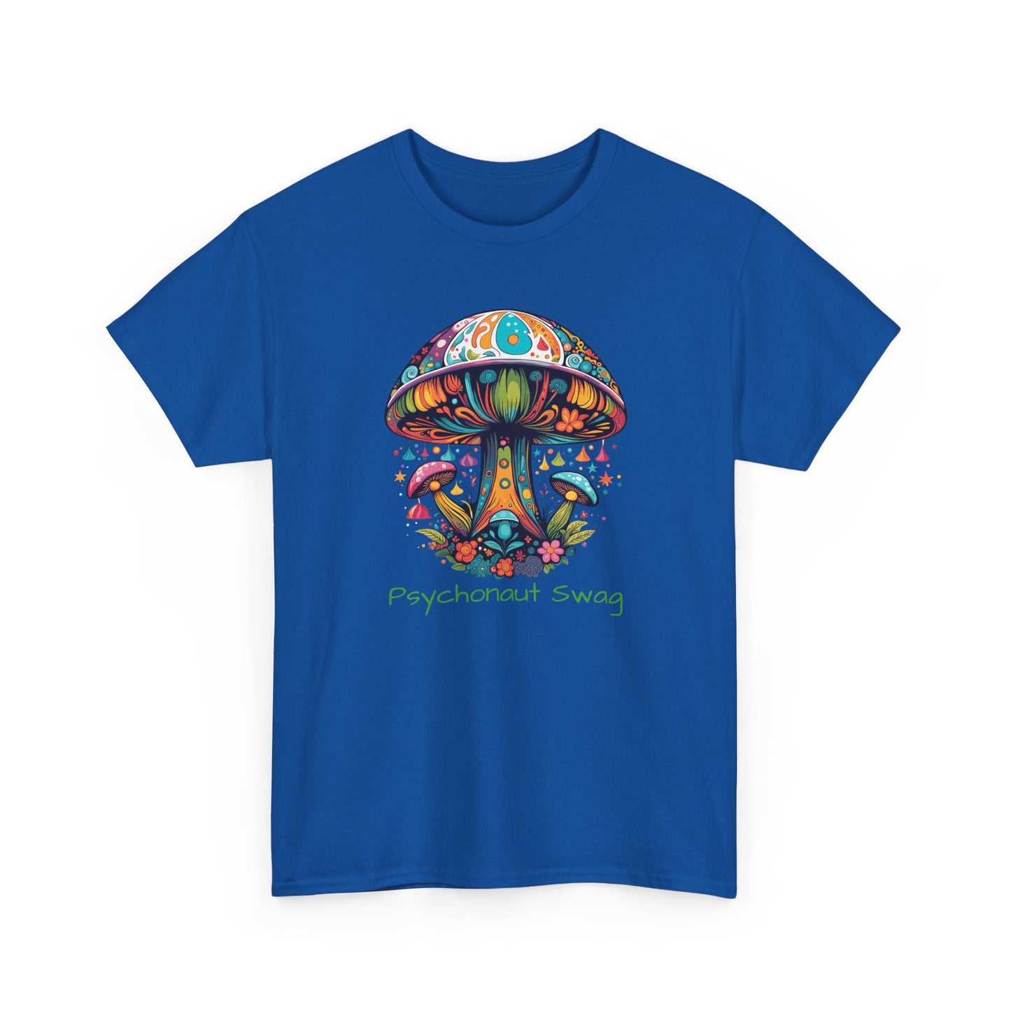 Vibing Bunch of Shrooms, Unisex Heavy Cotton Tee