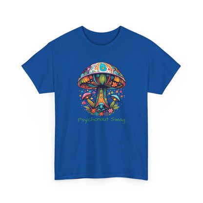Vibing Bunch of Shrooms, Unisex Heavy Cotton Tee