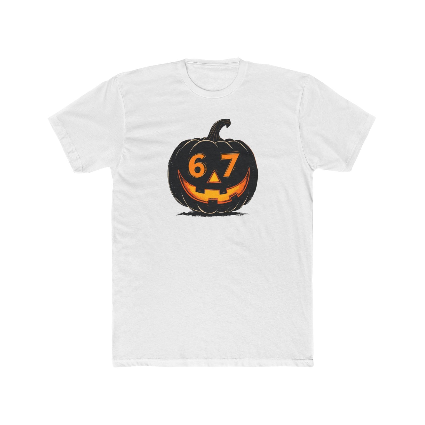 Halloween Jack-O'-Lantern Tee — 6/7 Pumpkin Graphic Shirt
