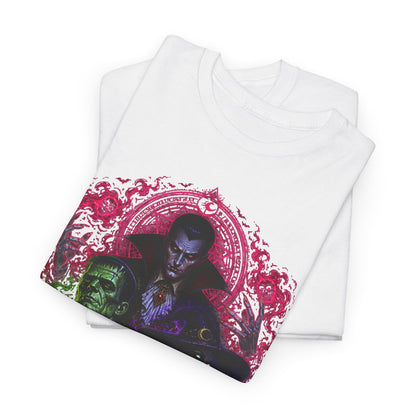 Mystic Vampire Trio T-Shirt — Gothic Rainbow Horror Art Tee