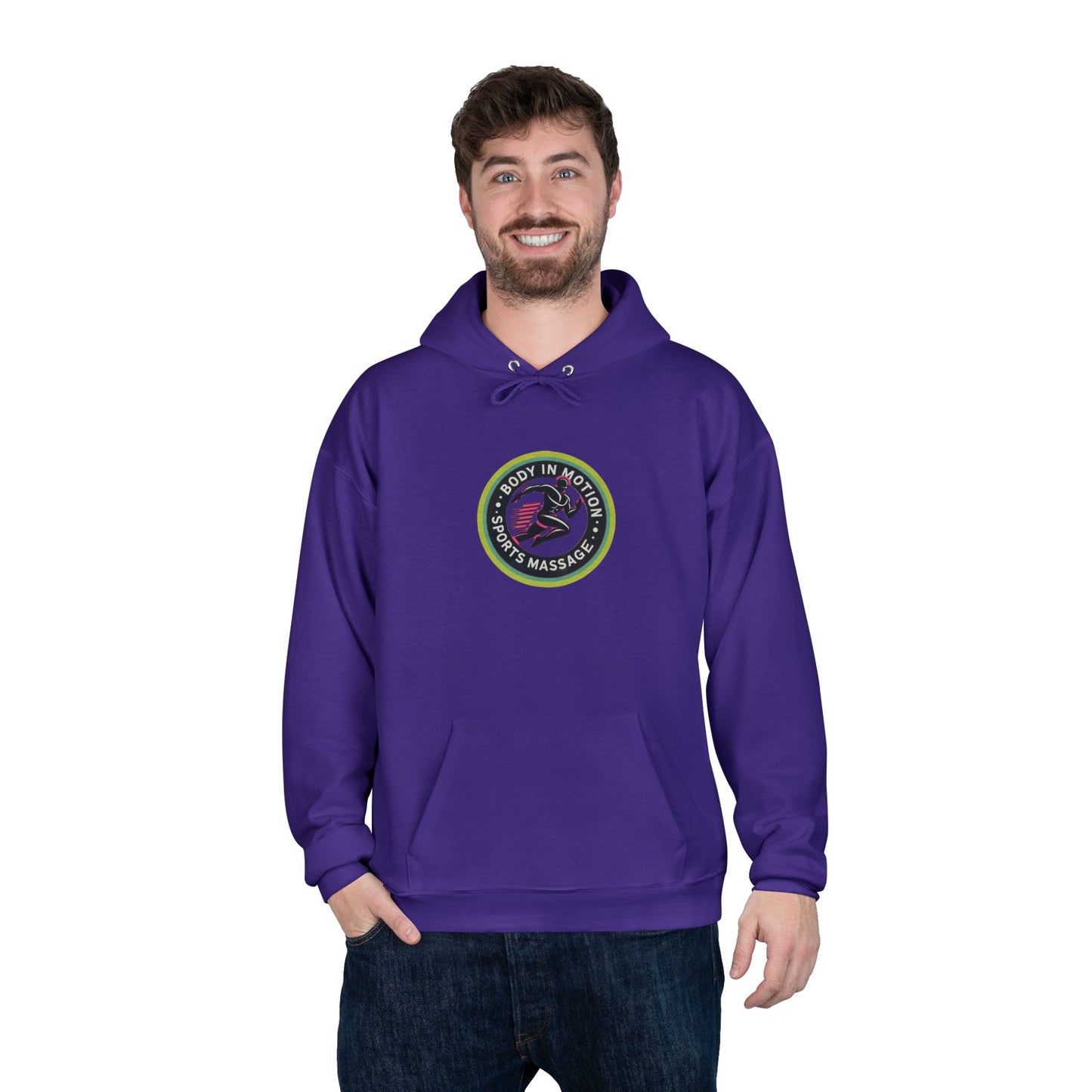 Sports Massage, Logo Hoodie — 'Run Fast' Athletic Pullover