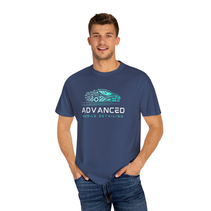 Advanced Mobile, Garment Dyed, T-Shirt, Unisex Graphic Tee, Casual Streetwear, Perfect Gift for Car Lovers, Vintage Style Merch, Everyday Wear