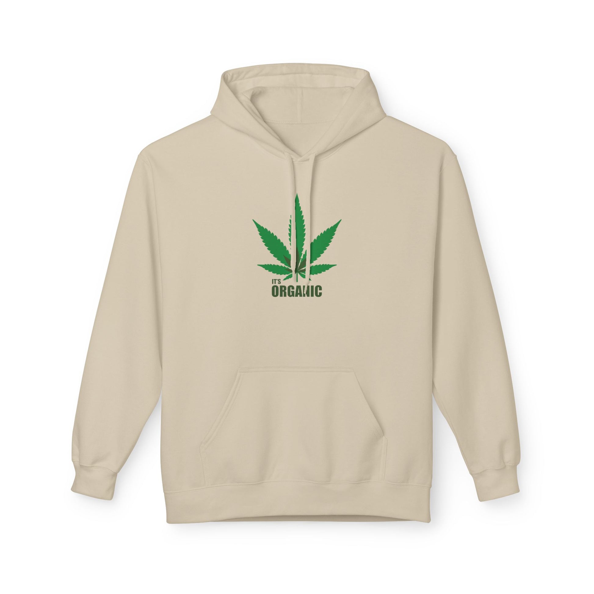 It's Organic, Marijuana Leaf, Unisex Midweight Softstyle Fleece Hoodie - Psychonaut Swag