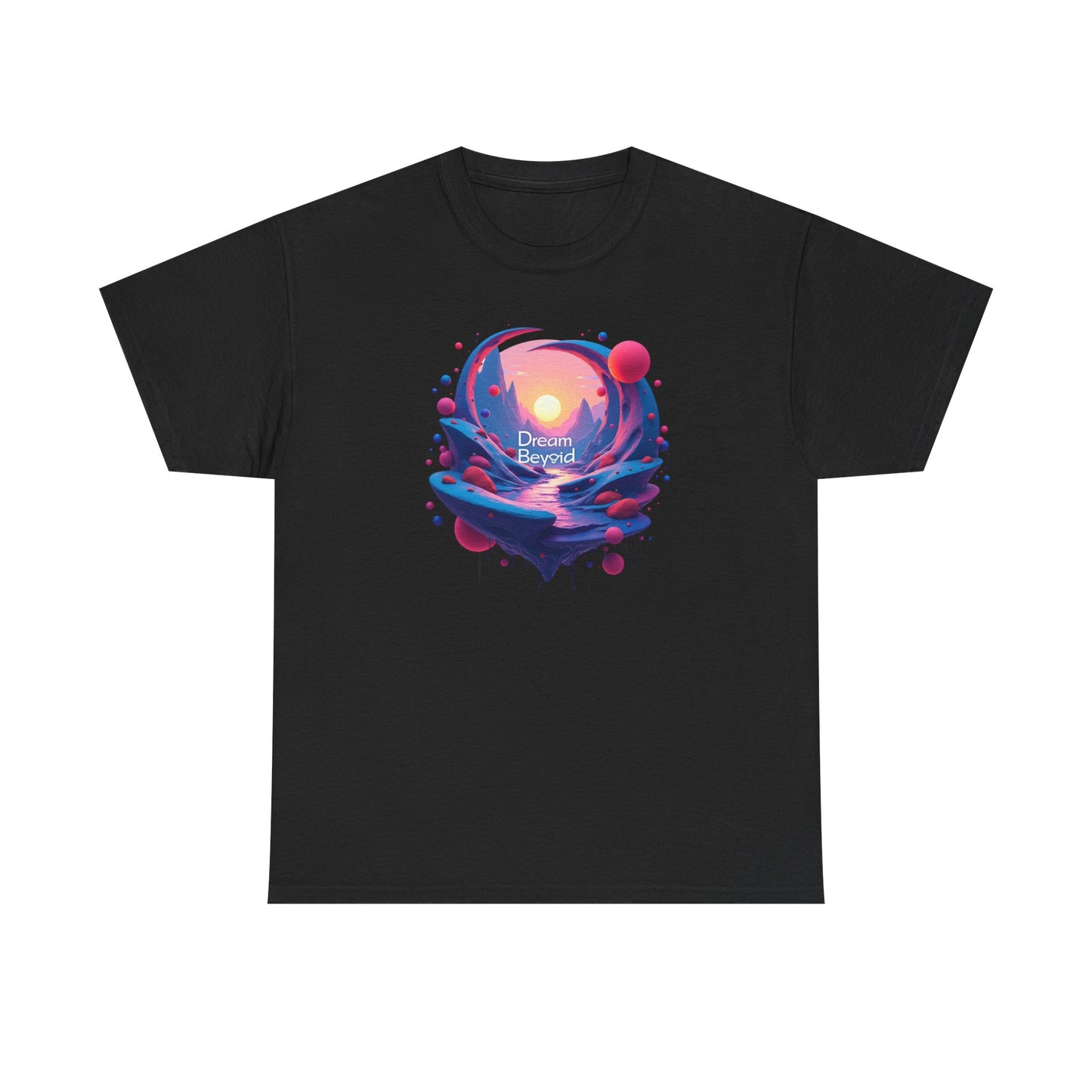 Dream Beyond T-Shirt — Surreal Sunset Landscape Graphic Tee
