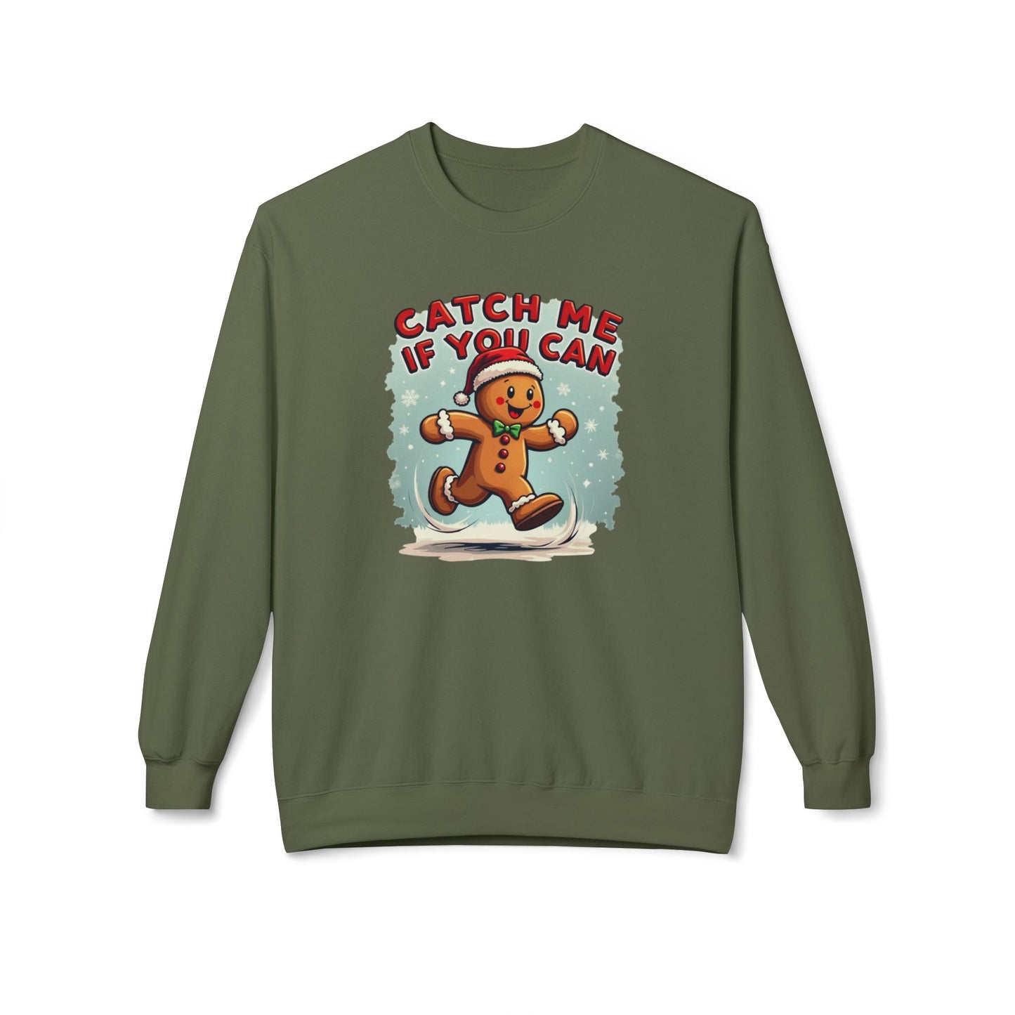 Gingerbread 'Catch Me If You Can' Crewneck Sweatshirt