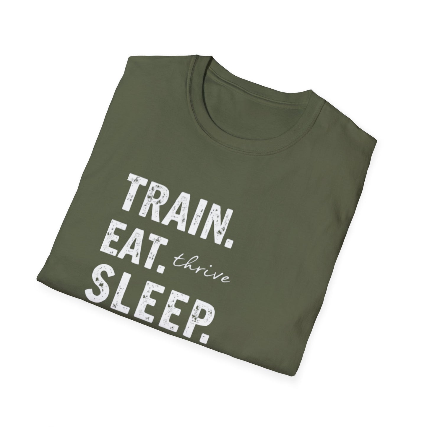 Train Eat Sleep Repeat T-Shirt, Fitness Apparel, Gym Wear, Motivational Shirt, Casual Unisex Tee - Psychonaut Swag