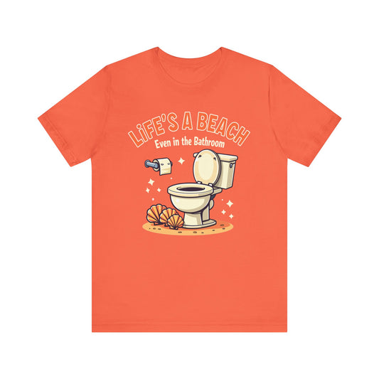 Life's a Beach, Unisex Short Sleeve Shirt - Psychonaut Swag
