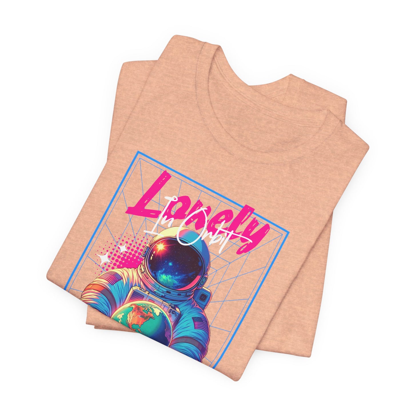 Astronaut Explorer Tee — "Lonely in Orbit" Space Graphic T-Shirt