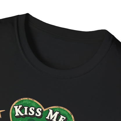 Kiss Me I’m Irish Shamrock T-Shirt — Funny St. Patrick’s Day Tee (“I think, like maybe 1/8th”)
