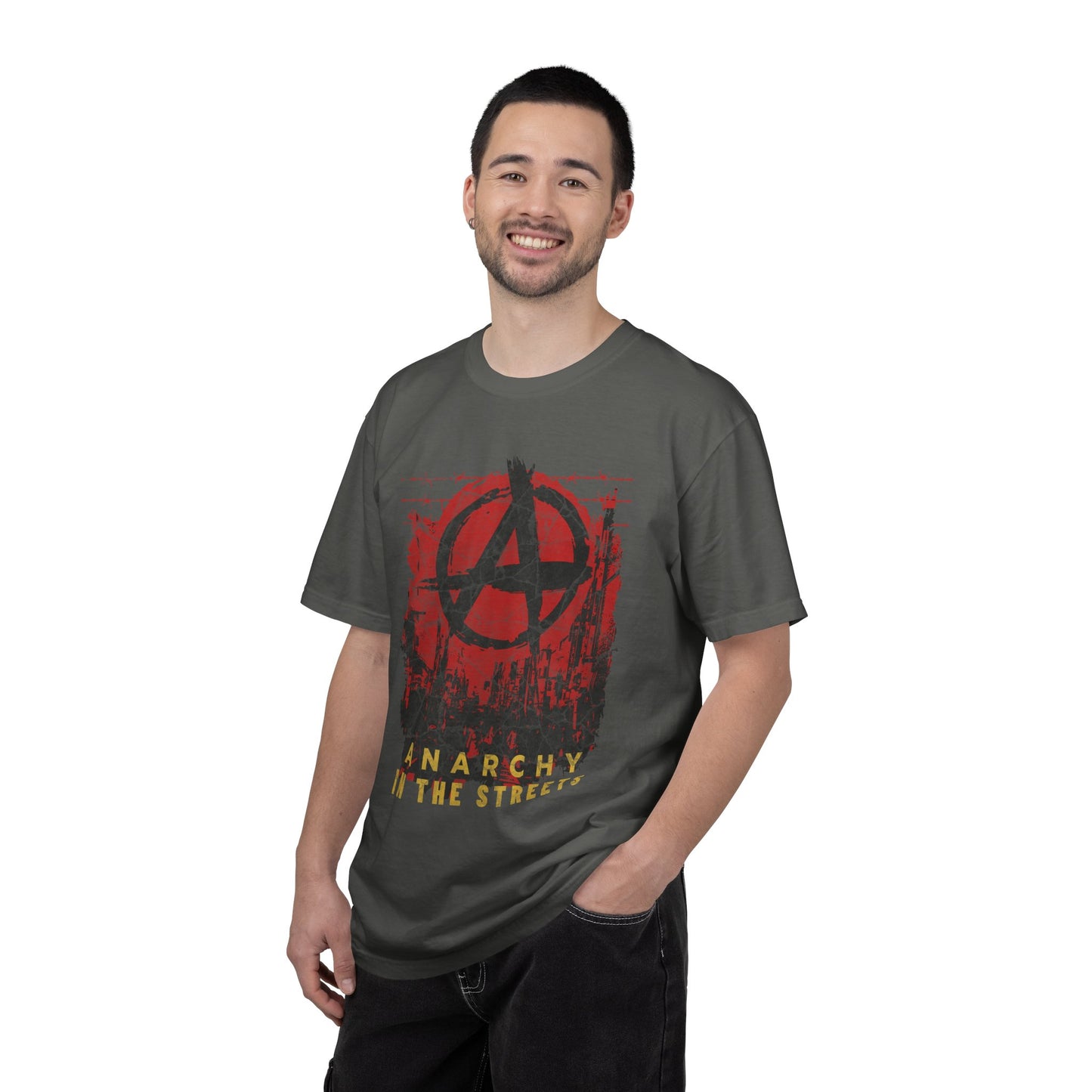 Anarchy in the Streets, Unisex Garment-Dyed T-shirt