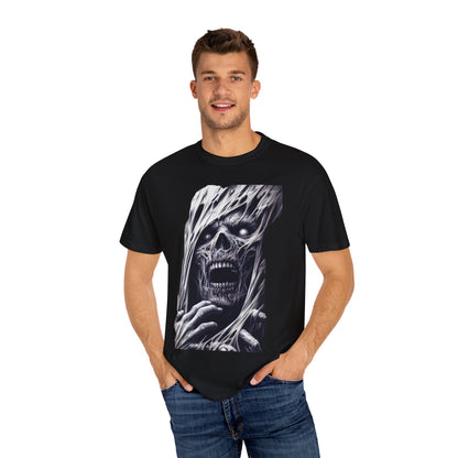 Gothic Zombie Graphic Tee, Unisex Casual Shirt, Unique Festival Wear, Gothic Aesthetic, Halloween Costume Top