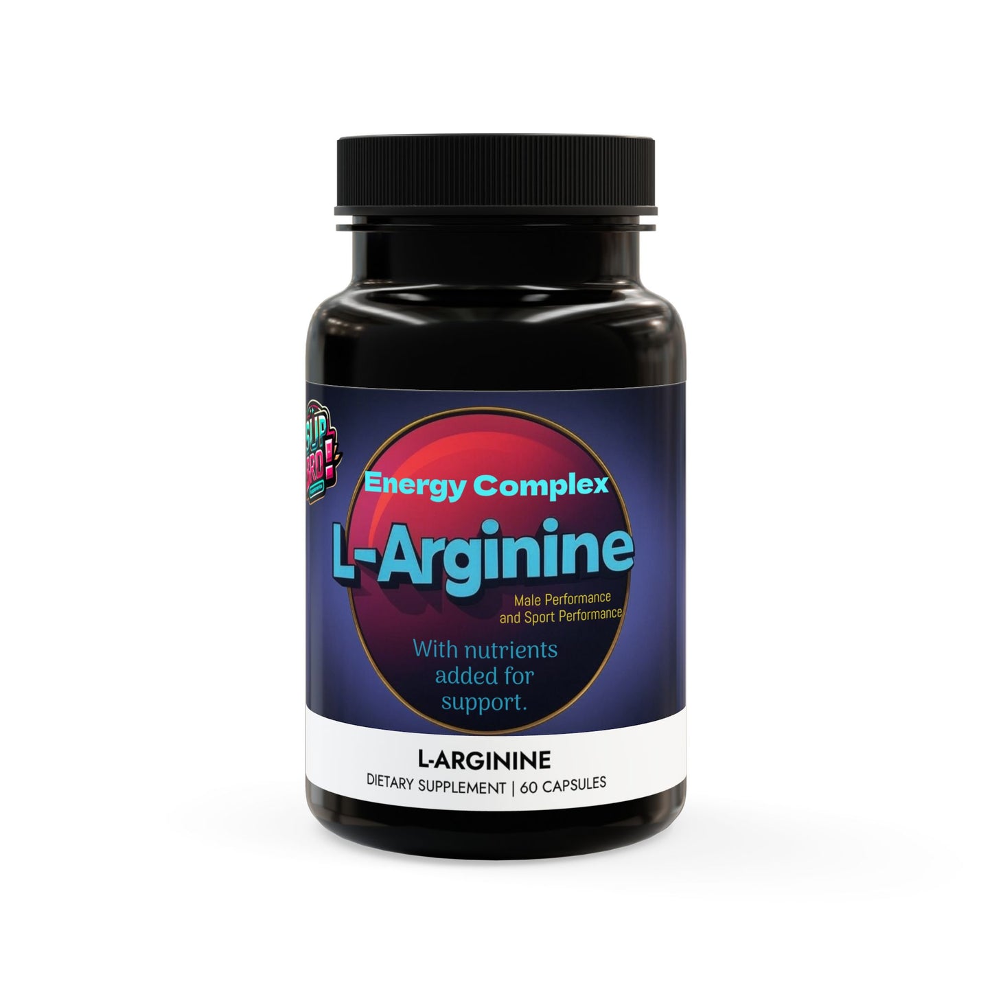 L-Arginine Capsules — Male Performance & Sports Support (60 Count)