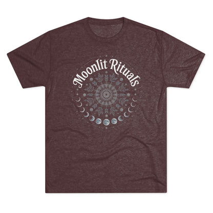 Moonlit Rituals Tee — Crescent Moon Phases Graphic T-Shirt