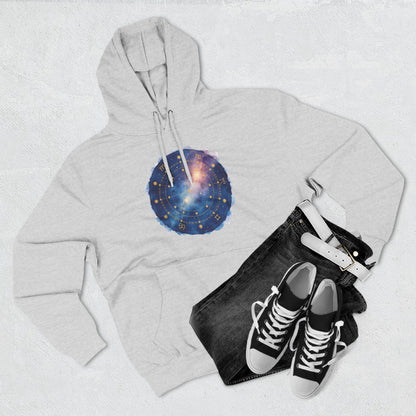 Galaxy Constellation Hoodie — Cosmic Star Map Fleece Pullover