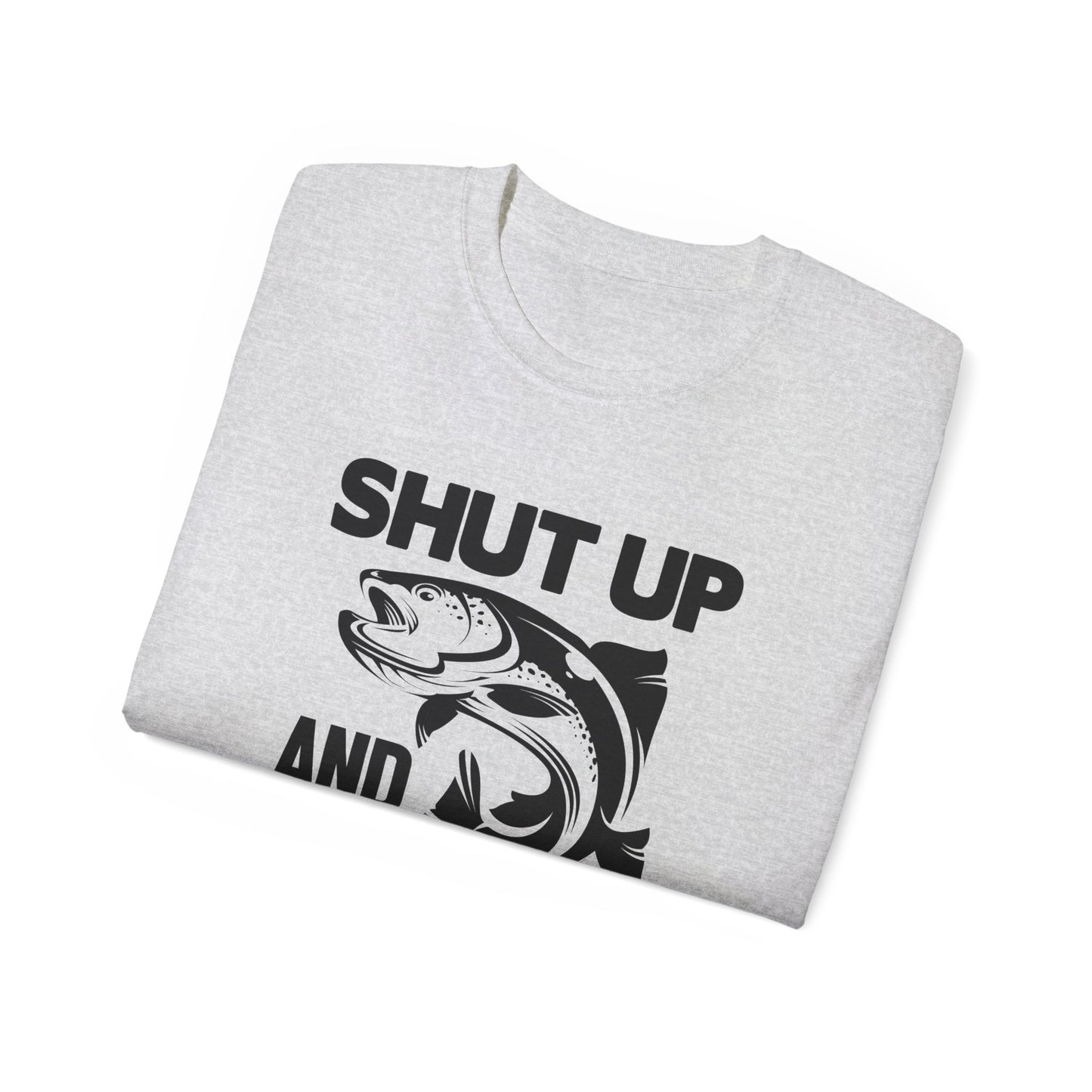 Quiet While Fishing, Unisex Ultra Cotton Tee