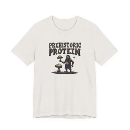 Prehistoric Protein Mushroom Tee - Retro Graphic T-Shirt for Nature Lovers, Gifts for Him/Her, Casual Everyday Wear, Perfect for Camping, Gifts [...] - Psychonaut Swag