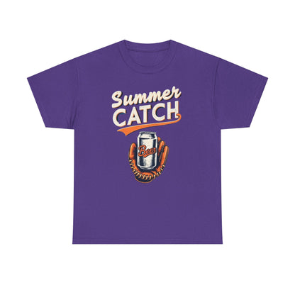 Summer Catch Tee, Casual Summer Shirt, Gift for Beer Lovers, Fun Graphic T-Shirt, Perfect for BBQs and Picnics - Psychonaut Swag