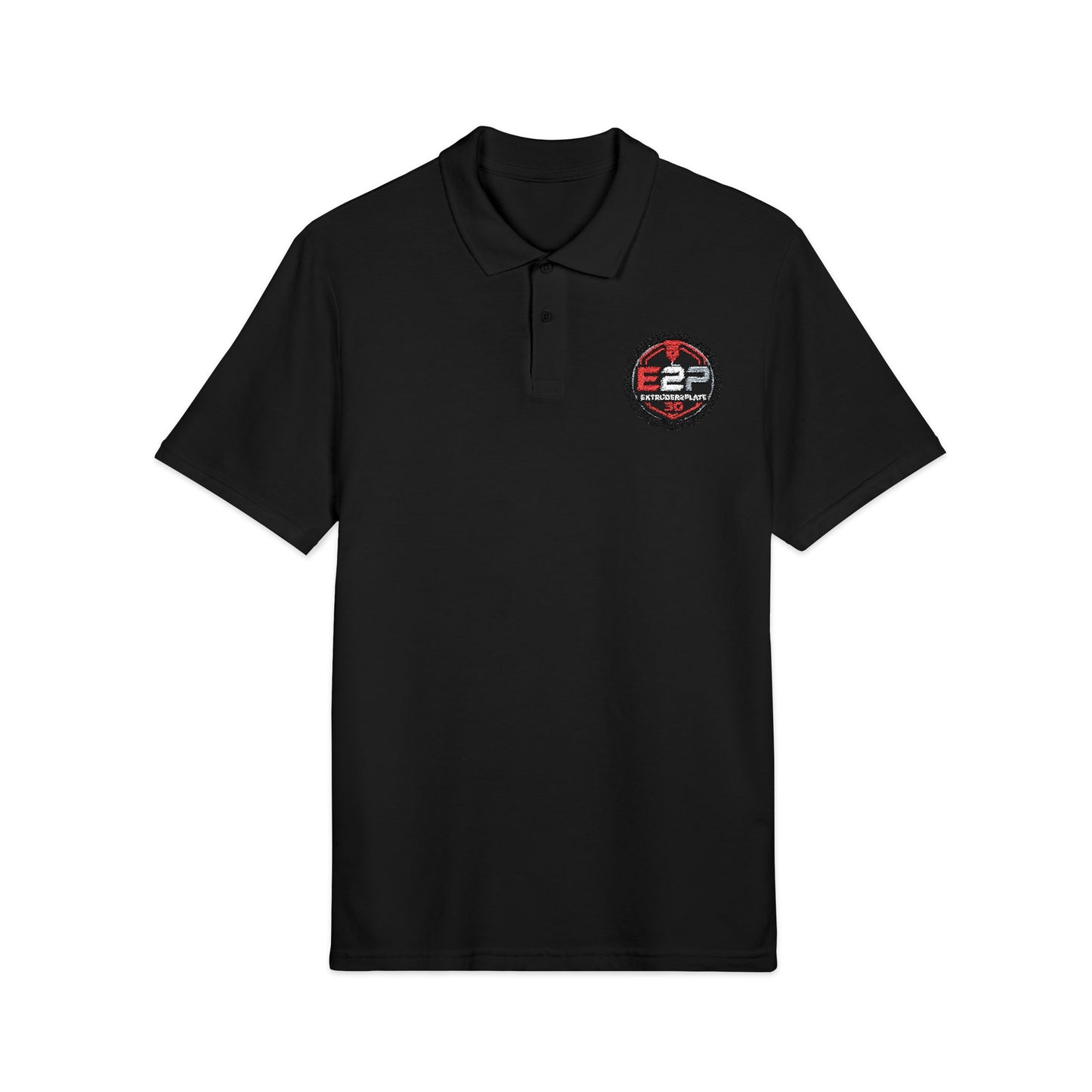 Extruder2plate, Unisex Pique Polo Shirt (Embroidery)