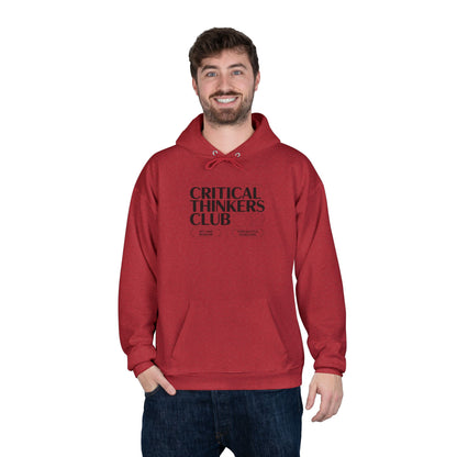 Critical Thinkers Club Hoodie — Graphic Pullover for Students & Intellectuals