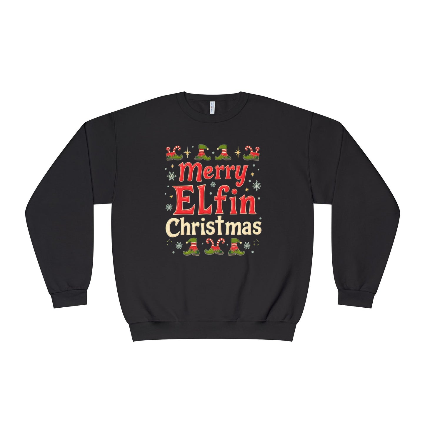 Christmas Elf Unisex Sweatshirt - Merry Elfin Christmas Tee for Elf Fanatics