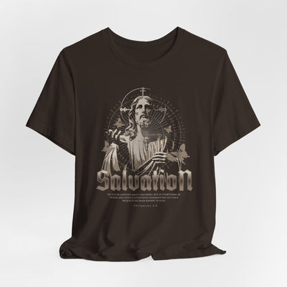Salvation Graphic Tee — Vintage Jesus Religious T-Shirt