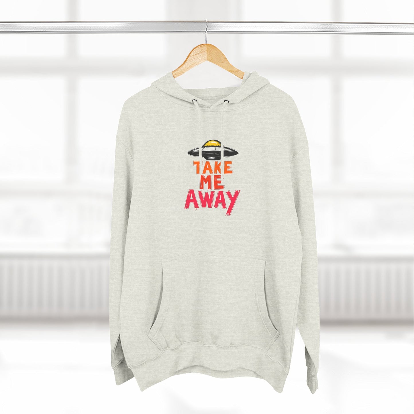 Take Me Away Hoodie — UFO Alien Abduction Graphic Pullover