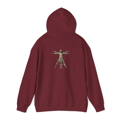 Psychonaut Staple, Vitruvian Hoody,Unisex Heavy Blend™ Hooded Sweatshirt - Psychonaut Swag