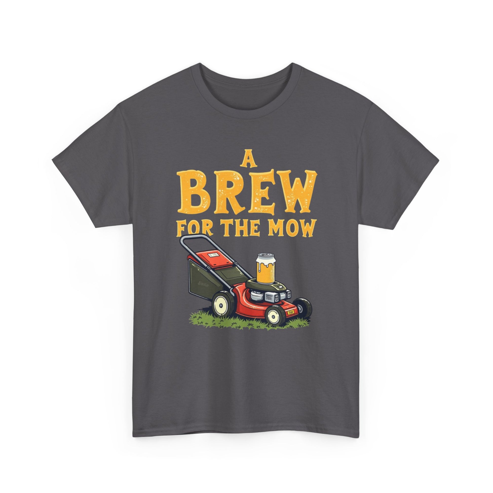 A Brew for the Mow Unisex Heavy Cotton Tee | Gardening Gifts, Lawn Care Apparel, Fun T-Shirt, Father's Day Gift, Beer Lover Shirt - Psychonaut Swag