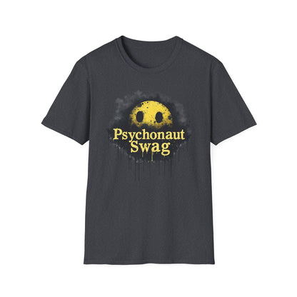 Psycho Smile, Pyschonaut Swag T-Shirt - Unisex Softstyle Tee, Casual Wear, Gift for Gamers, Festival Attire, Streetwear Fashion