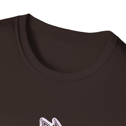 Neon Line Art Hare T-Shirt — Pastel Rabbit Graphic Tee