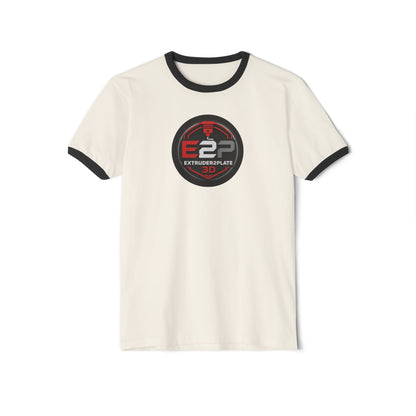 Extruder2Plate 3D Logo Ringer Tee (Extruder2Plate.com)