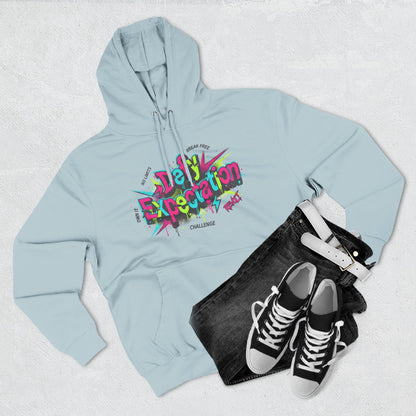Expectation vs Reality Hoodie — Retro 90s Graffiti 'Defy Expectation' Pullover