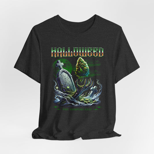 Halloweed, Haunted Herb, Unisex Jersey Short Sleeve Tee