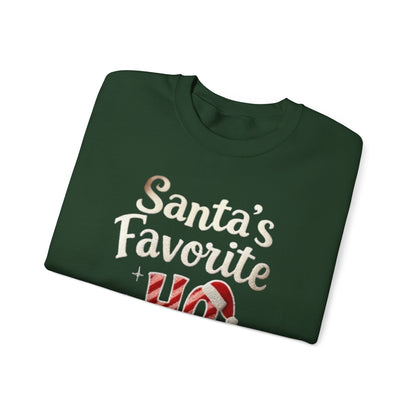 Santa’s Favorite, ugly Christmas sweater Unisex Heavy Blend™ Crewneck Sweatshirt