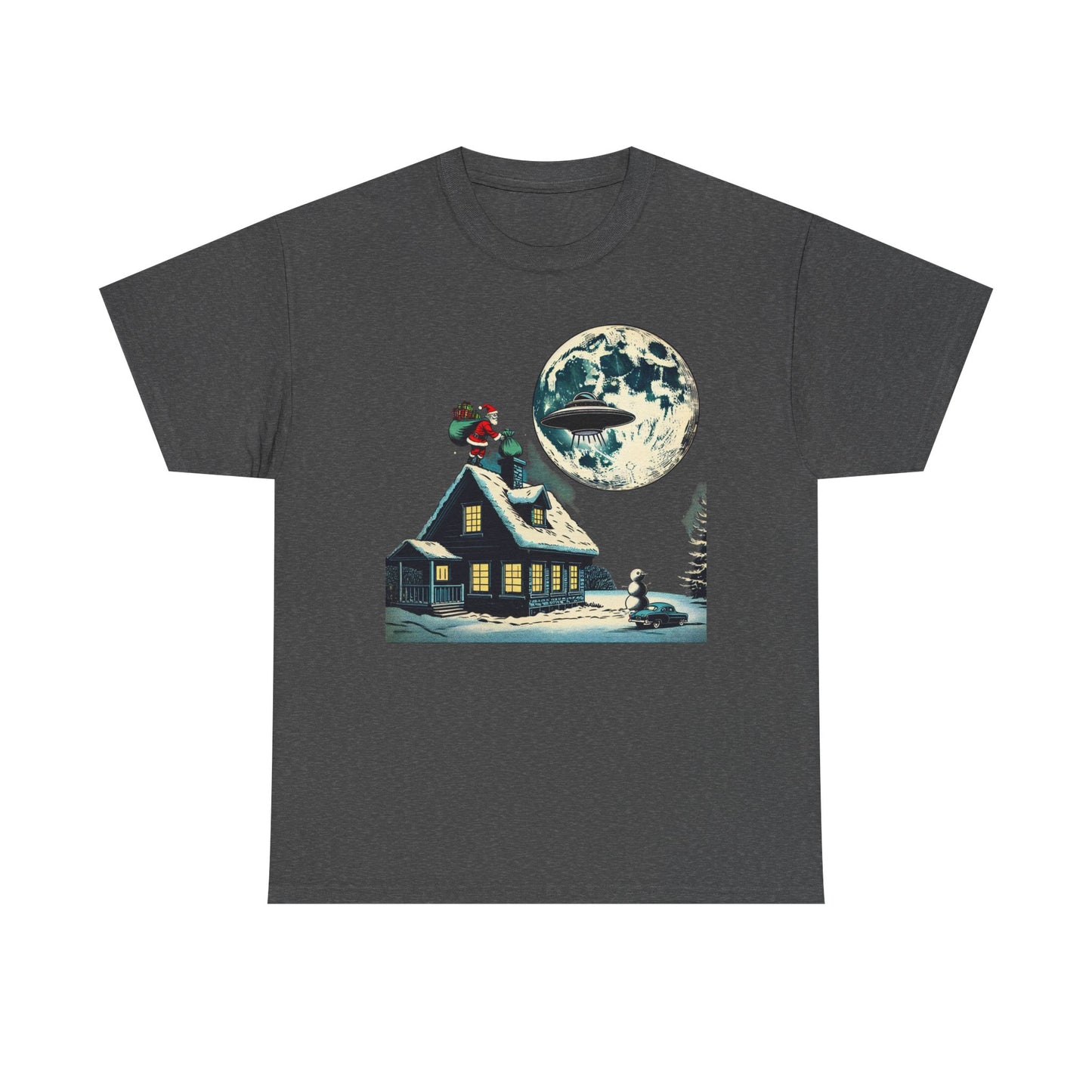 Christmas Santa UFO, Unisex Tee
