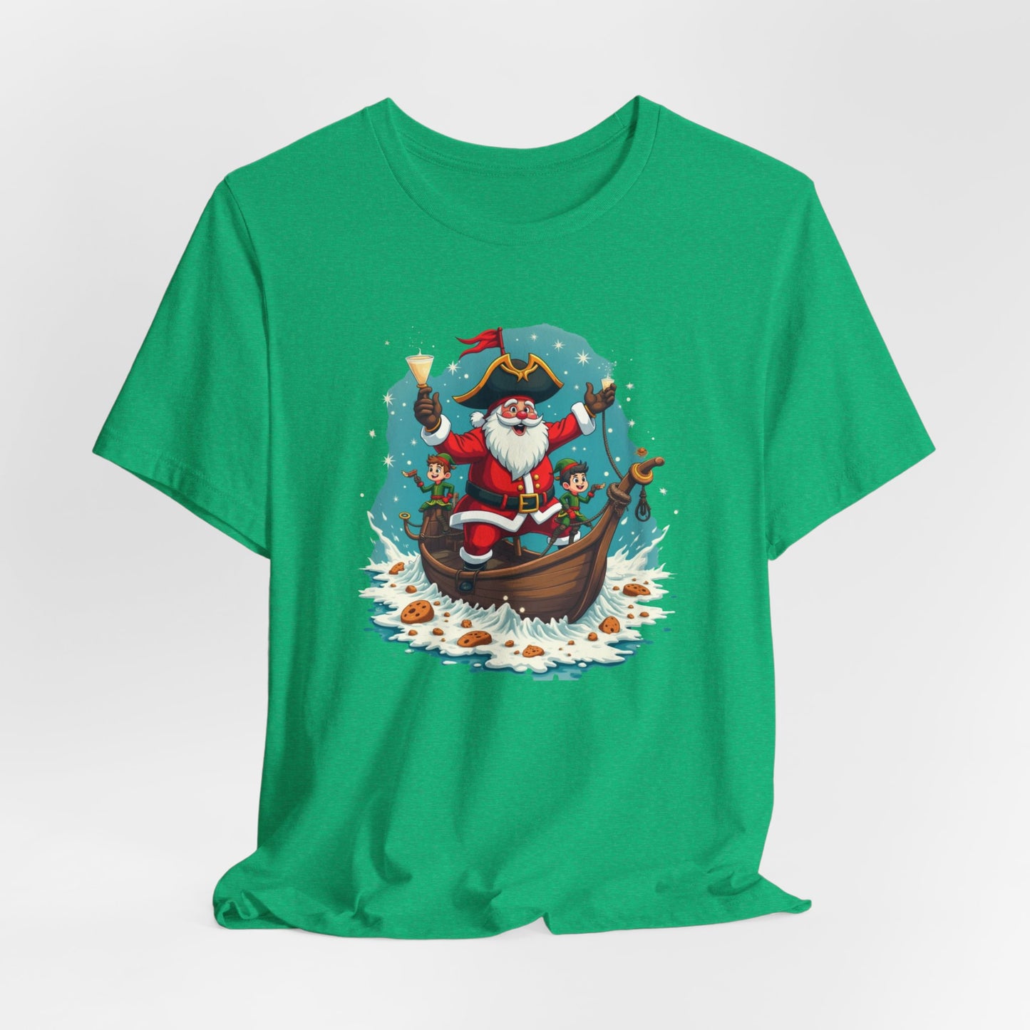 Santa in Gondola Christmas Tee