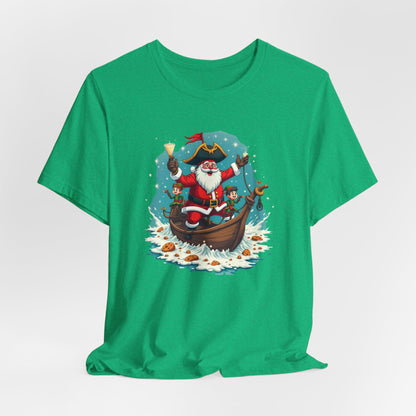 Santa in Gondola Christmas Tee