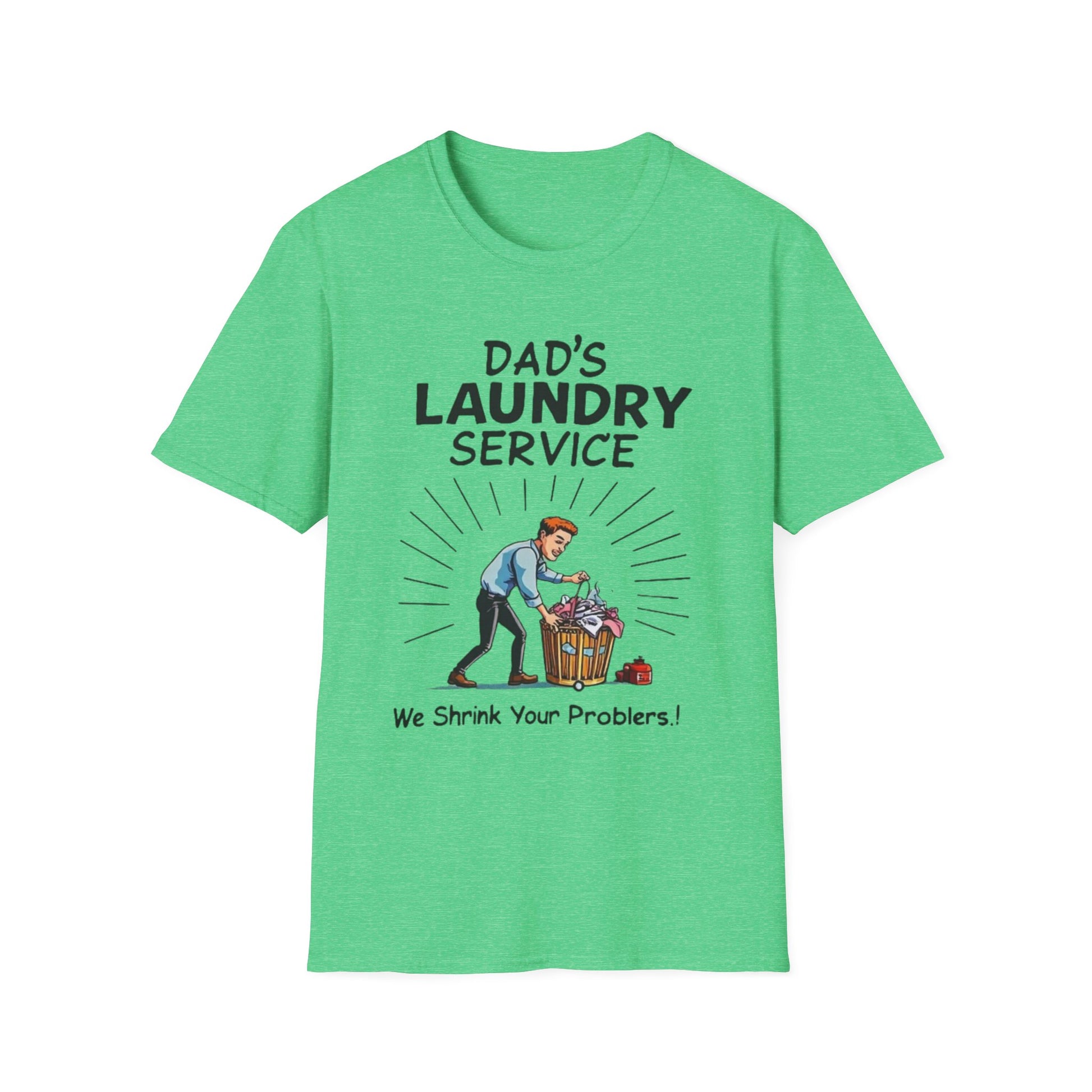 Dad's Laundry Service T-Shirt, Funny Gift for Dads, Unisex Humor Tee, Laundry Day Shirt, Father's Day Gift, Everyday Wear - Psychonaut Swag