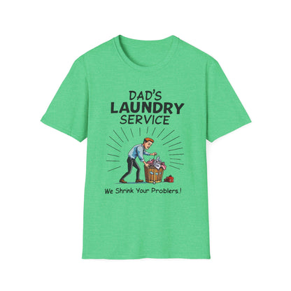 Dad's Laundry Service T-Shirt, Funny Gift for Dads, Unisex Humor Tee, Laundry Day Shirt, Father's Day Gift, Everyday Wear - Psychonaut Swag