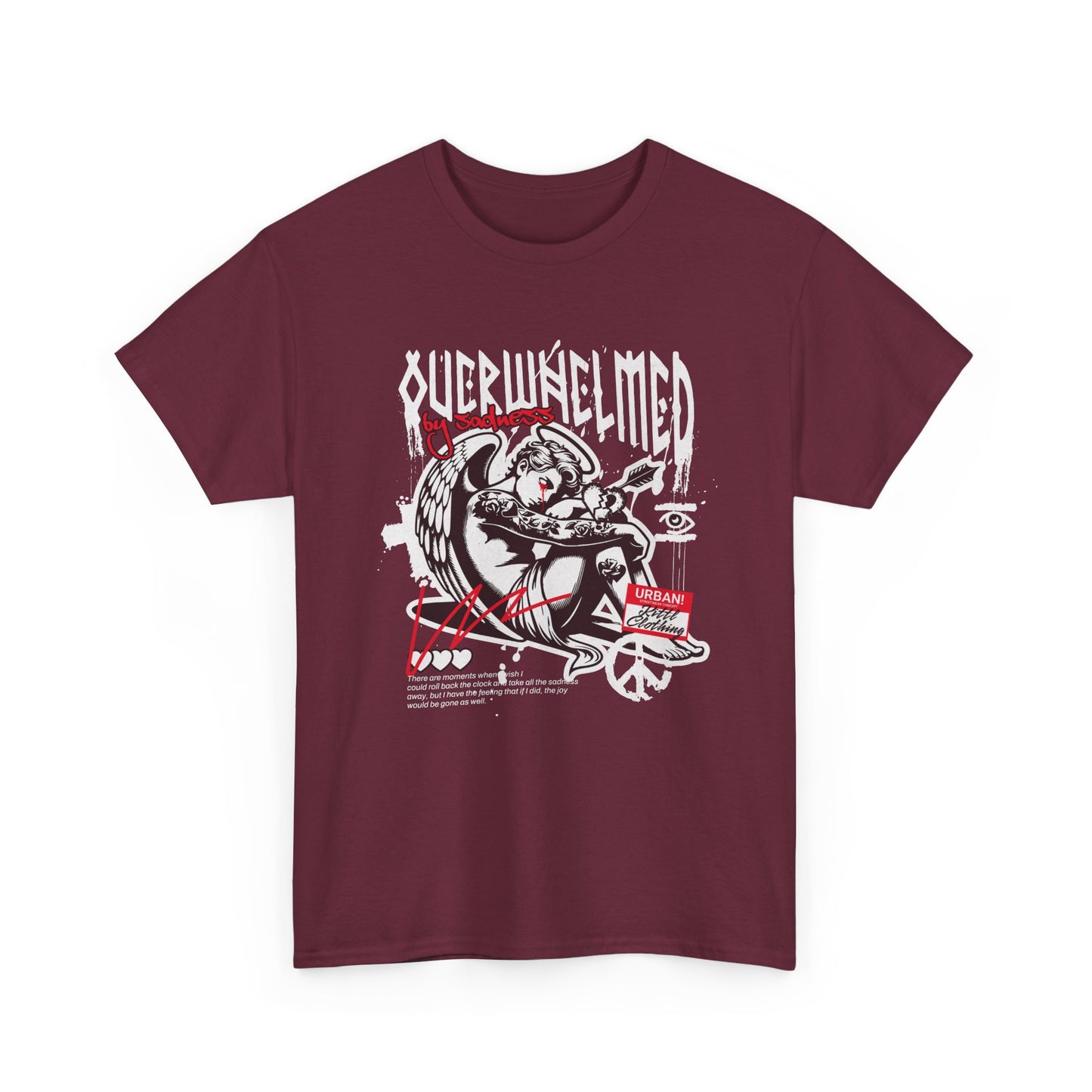 Overwhelmed, Unisex Heavy Cotton Tee