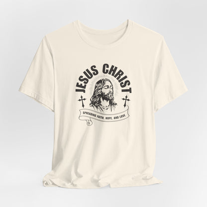 Jesus Christ T-Shirt — 'Spreading Faith, Hope, and Love' Religious Tee