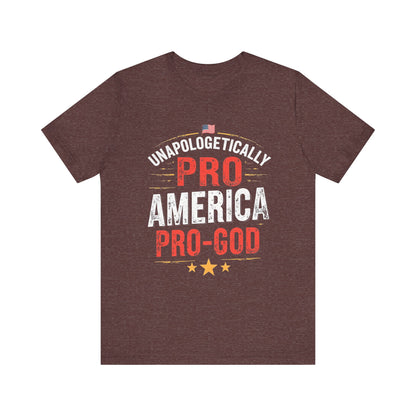 Pro-America Pro-God Tee - Patriotic Jersey T-Shirt - Psychonaut Swag