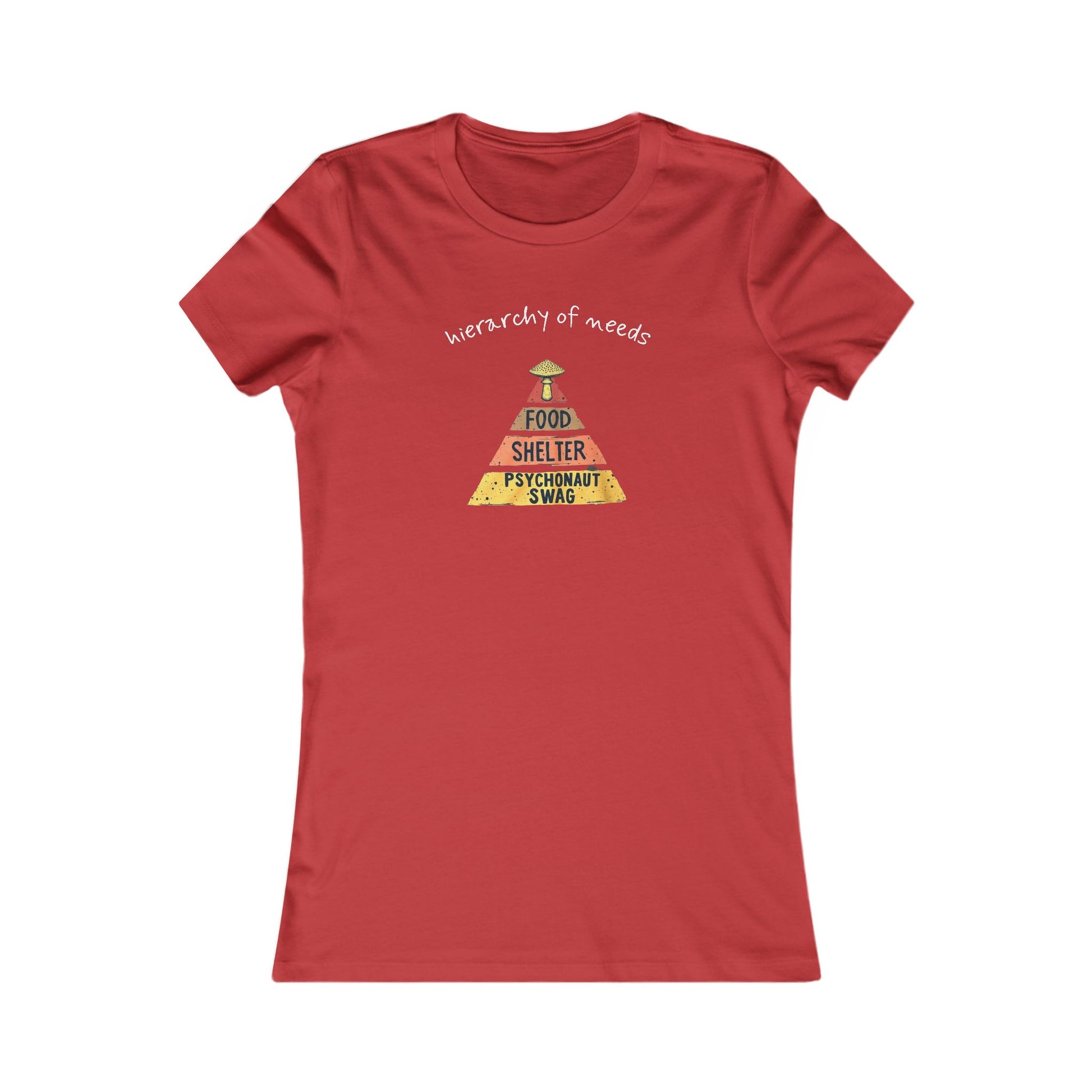 Hierarchy of Needs Design, Casual Wear, Gift for Cool Wifes, Psychology Lovers, Everyday Comfort Shirt - Psychonaut Swag