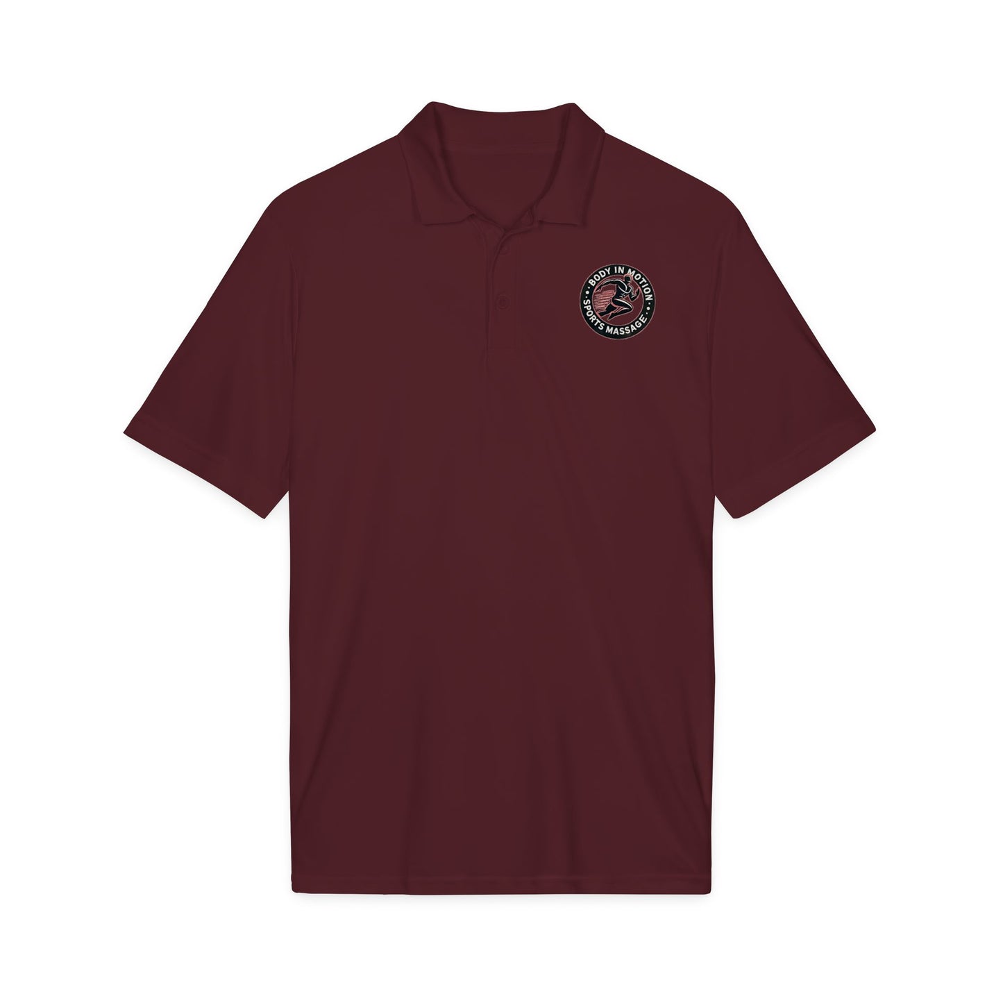 Sports Massage, Embroidered Massage Therapy Logo Polo